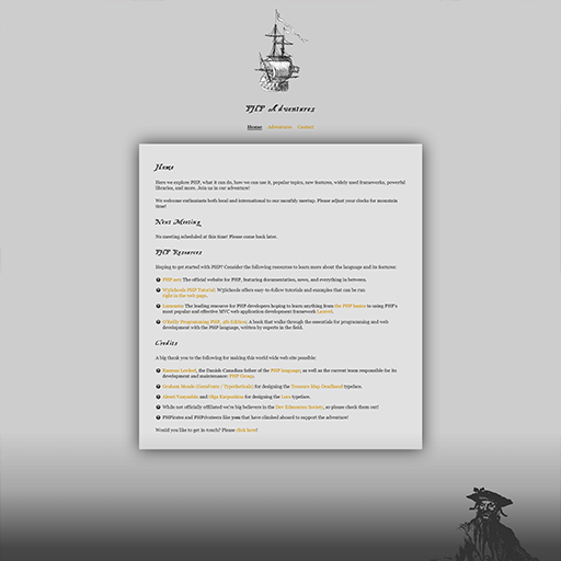 PHPAdventures logo screenshot.